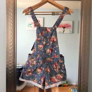 Floral Overalls